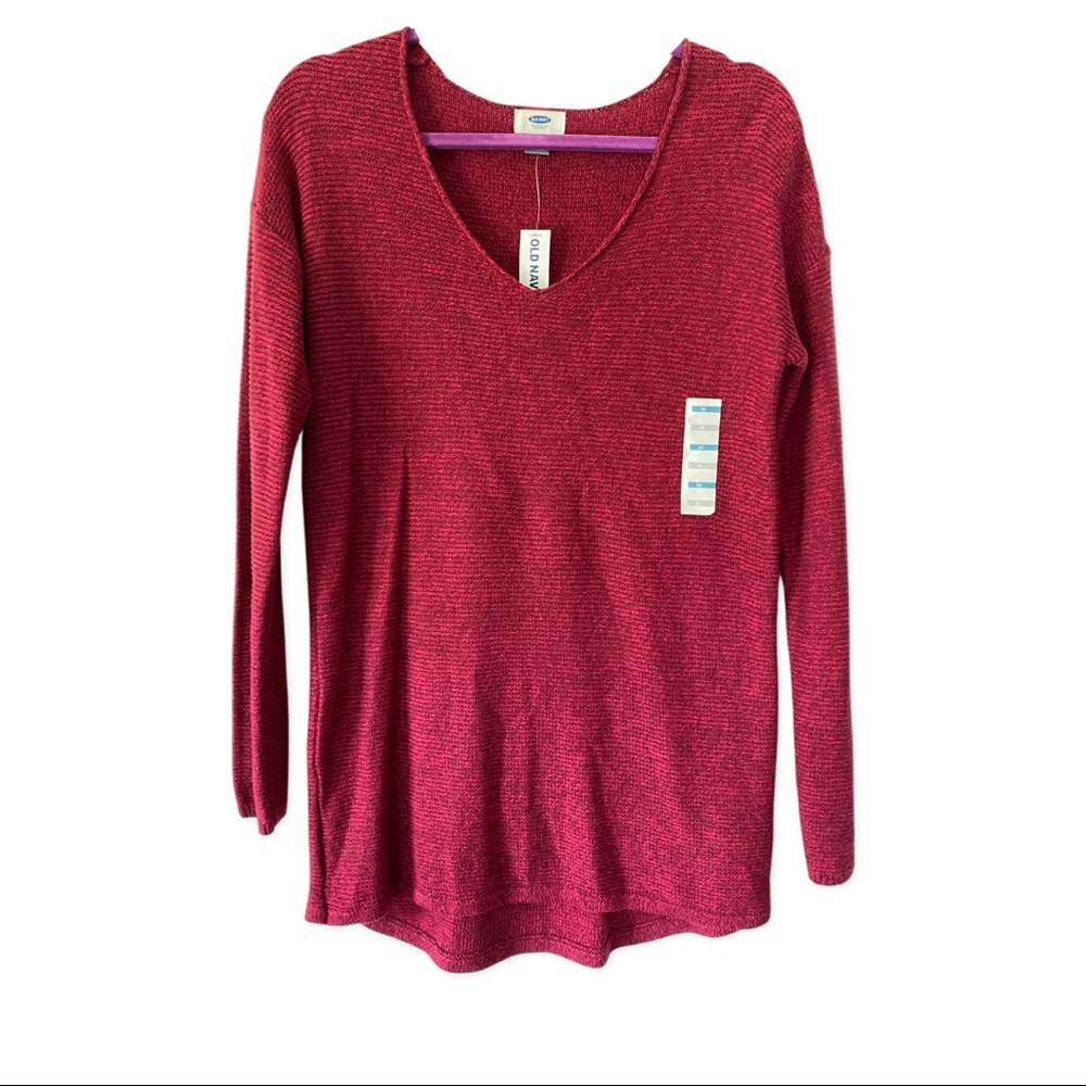 NWT Old Navy Scarlet Red V Neck Sweater